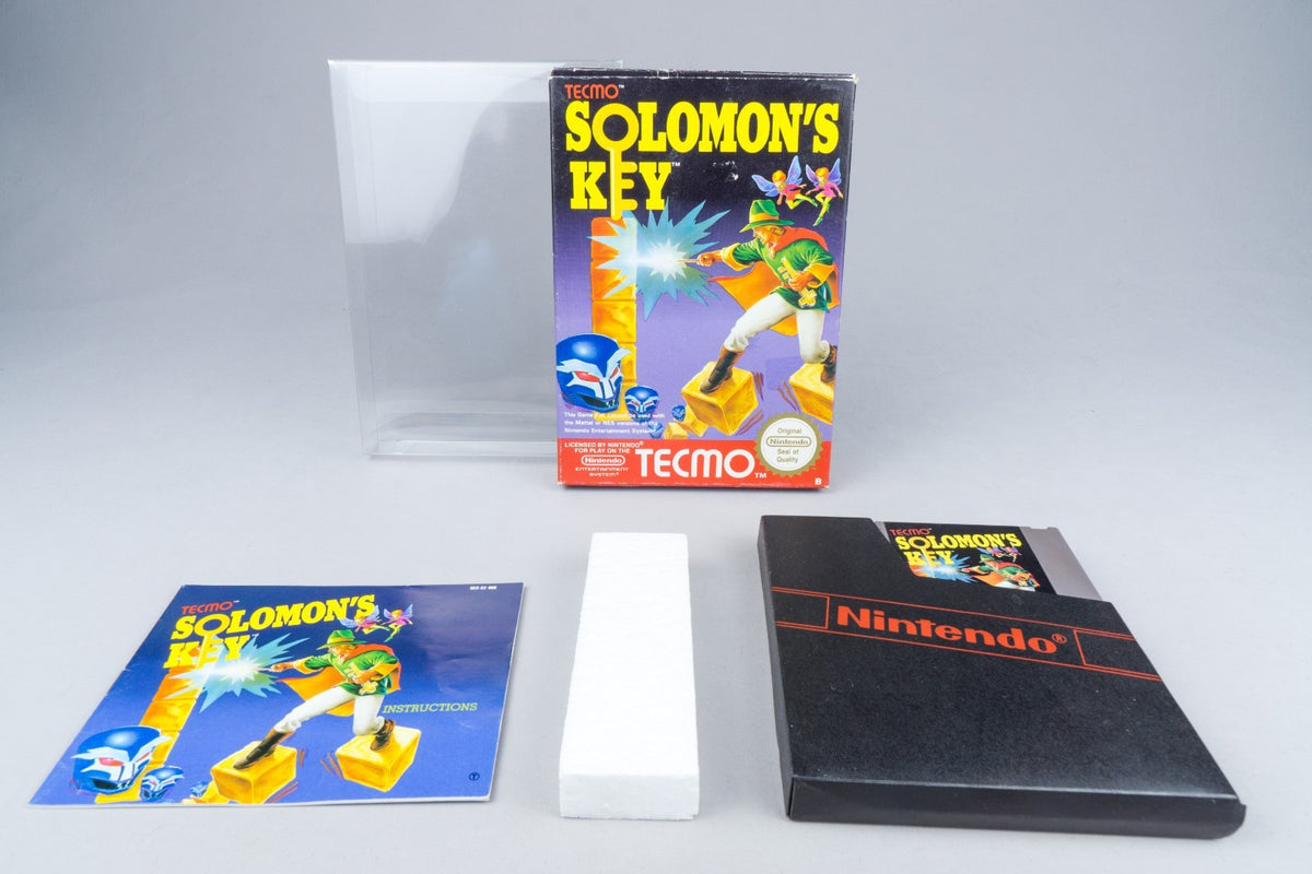 Nintendo NES *Solomon's Key* OVP CIB PAL B KE-NOE +