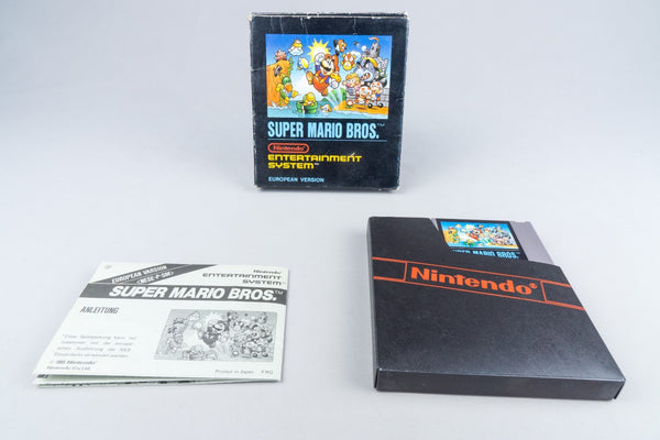 Nintendo NES *Super Mario Bros.* OVP PAL B SM-EEC/FRG Bienengräber +