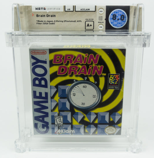 Nintendo Game Boy *Brain Drain* Sealed WATA 8.0 A+ no VGA Pop 3