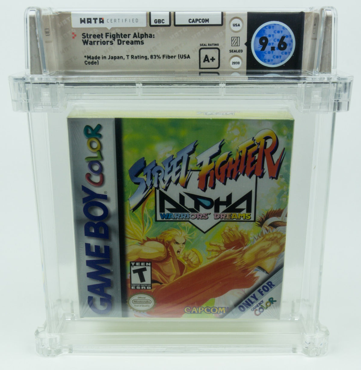 Game Boy Color *Street Fighter Alpha: Warriors Dreams* New / Sealed WATA 9.6 A+