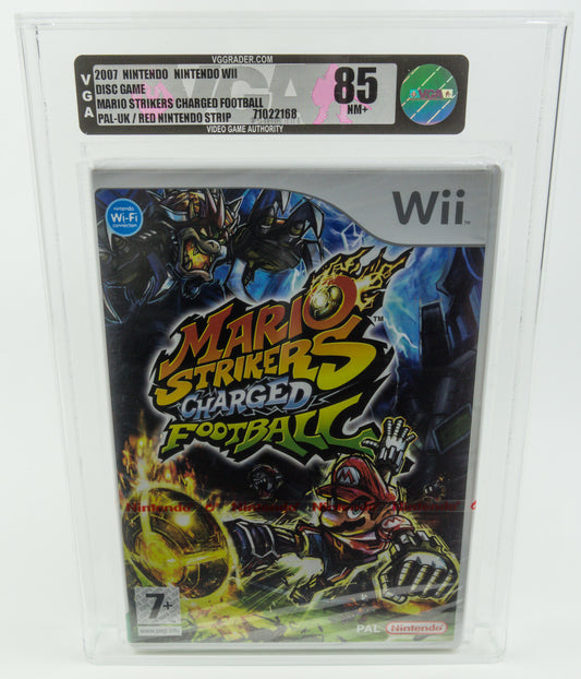 Nintendo Wii *Mario Strikers Charged Football* New / VGA 85 NM+ Red Strip