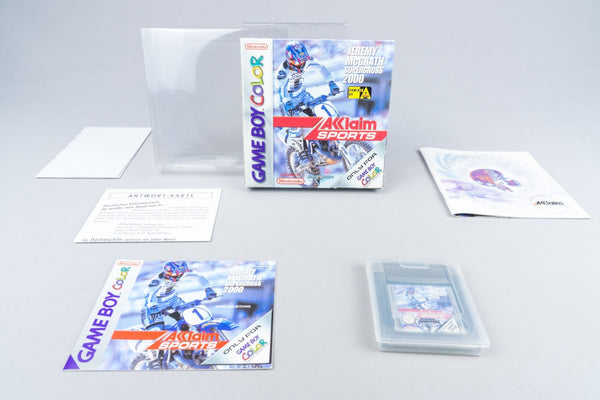 Jeremy McGrath Supercross 2000 Game Boy Color GBC CIB OVP Manual AJUP-EUR