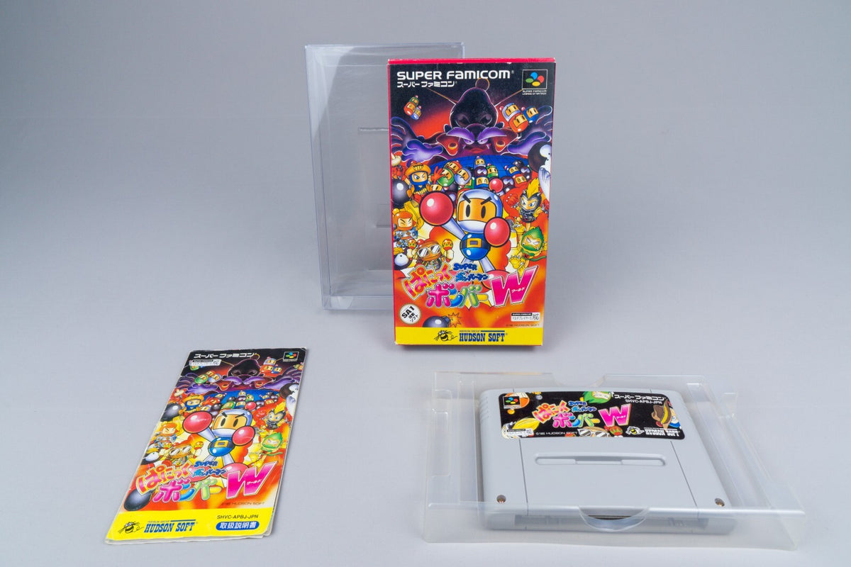 Super Famicom *Super Bomberman: Panic Bomber W* SFC OVP mit Anleitung NTSC-J