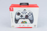 Nintendo Switch *PowerA Enhanced Wired Controller - Mario Silver* Neu #2