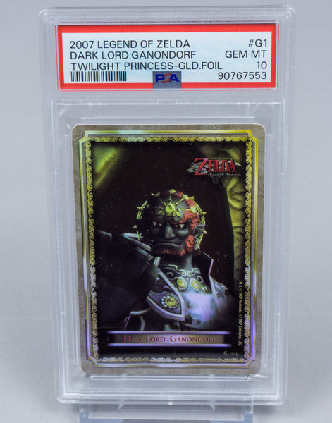 2007 Legend of Zelda Twilight Princess Gold Foil *Dark Lord: Ganondorf* PSA 10