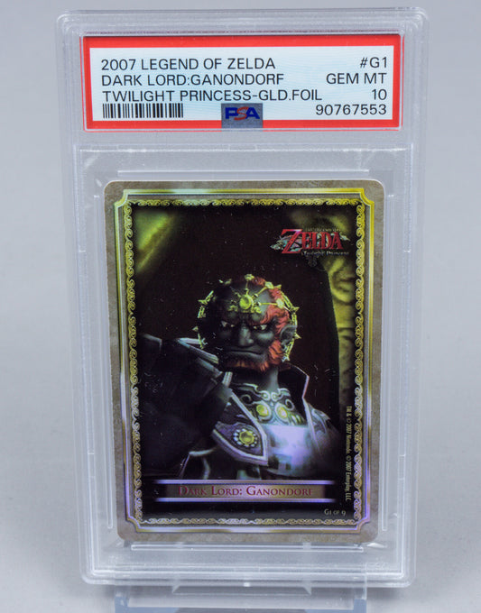 2007 Legend of Zelda Twilight Princess Gold Foil *Dark Lord: Ganondorf* PSA 10