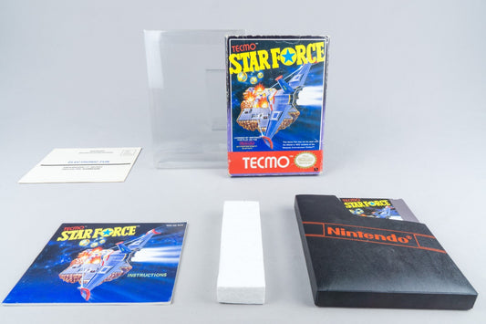 Nintendo NES *Star Force* OVP CIB Pal B FO-SCN +