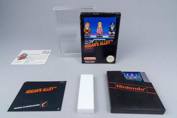 Nintendo NES *Hogan's Alley* Acrylcase CIB OVP PAL B HA-ESP