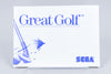 Sega Master System *Great Golf* OVP mit Anleitung