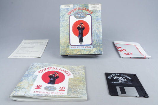 Oriental Games Commodore Amiga Big Box CIB OVP Anleitung Poster
