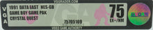 Nintendo Game Boy *Crystal Quest* GB VGA 75 Ex+ / Near Mint