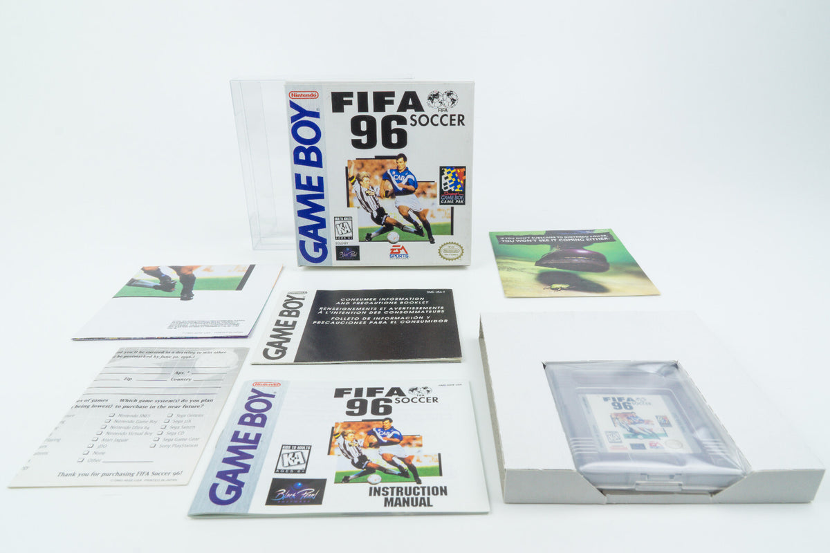 Nintendo Game Boy *FIFA Soccer 96* OVP CiB Anleitung Poster A6SE-USA