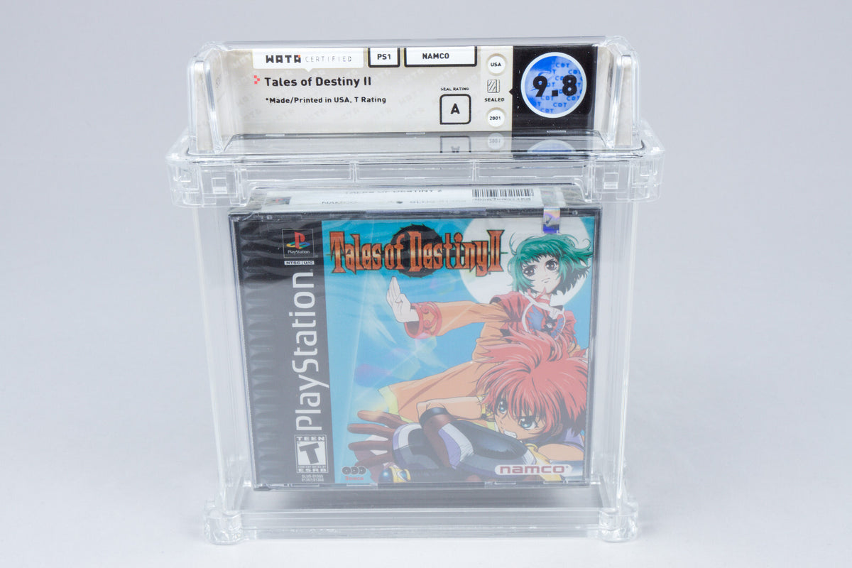 Playstation 1 *Tales of Destiny II* PS1 New / Sealed / WATA 9.8 A no VGA