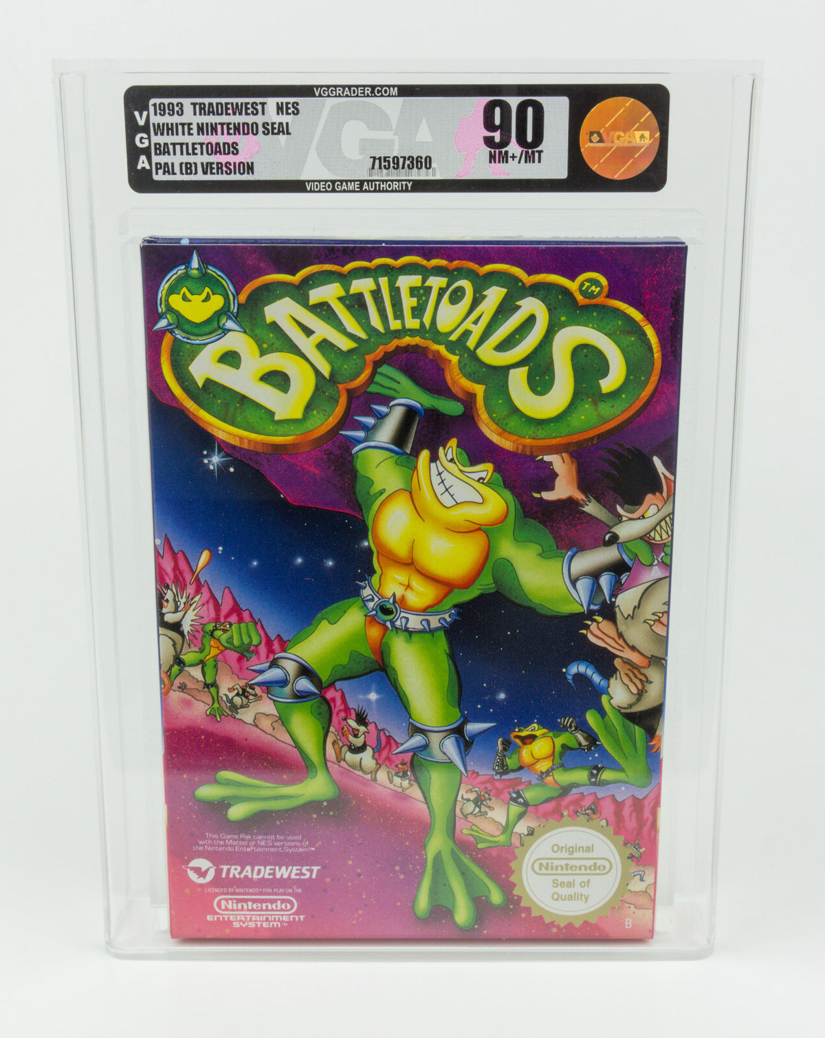 Nintendo NES *Battletoads* New/ Neu VGA 90 NM+/MT European Version