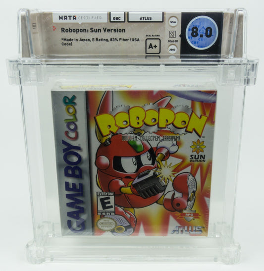 Game Boy Color *Robopon: Sun Version* New / Sealed WATA 8.0 A+ no VGA