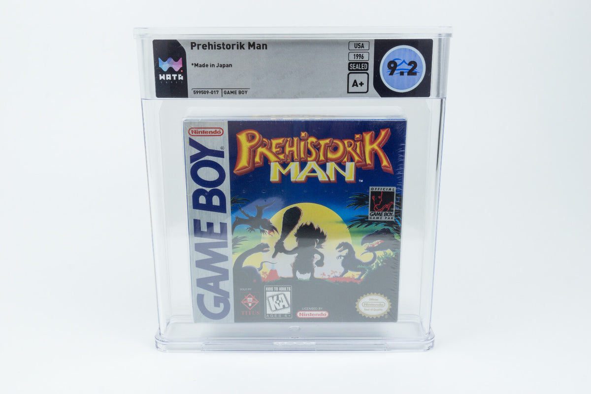 Nintendo Game Boy *Prehistorik Man* Sealed WATA 9.2 A+ no VGA Pop 7