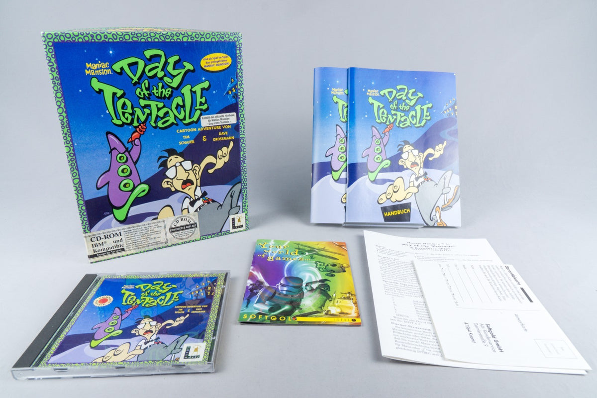 PC Big Box *Maniac Mansion: Day of the Tentacle* OVP Anleitung Hintbook IBM