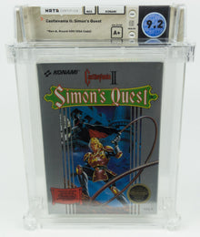 Nintendo NES *Castlevania II Simon's Quest* Sealed WATA 9.2 A+ no VGA Deep Badge