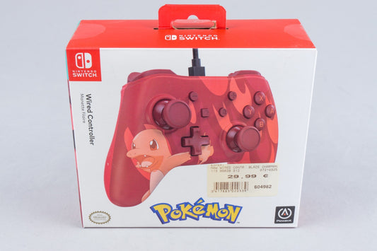 Nintendo Switch *PowerA Kabelgebundener Controller - Charmander Blaze* Neu