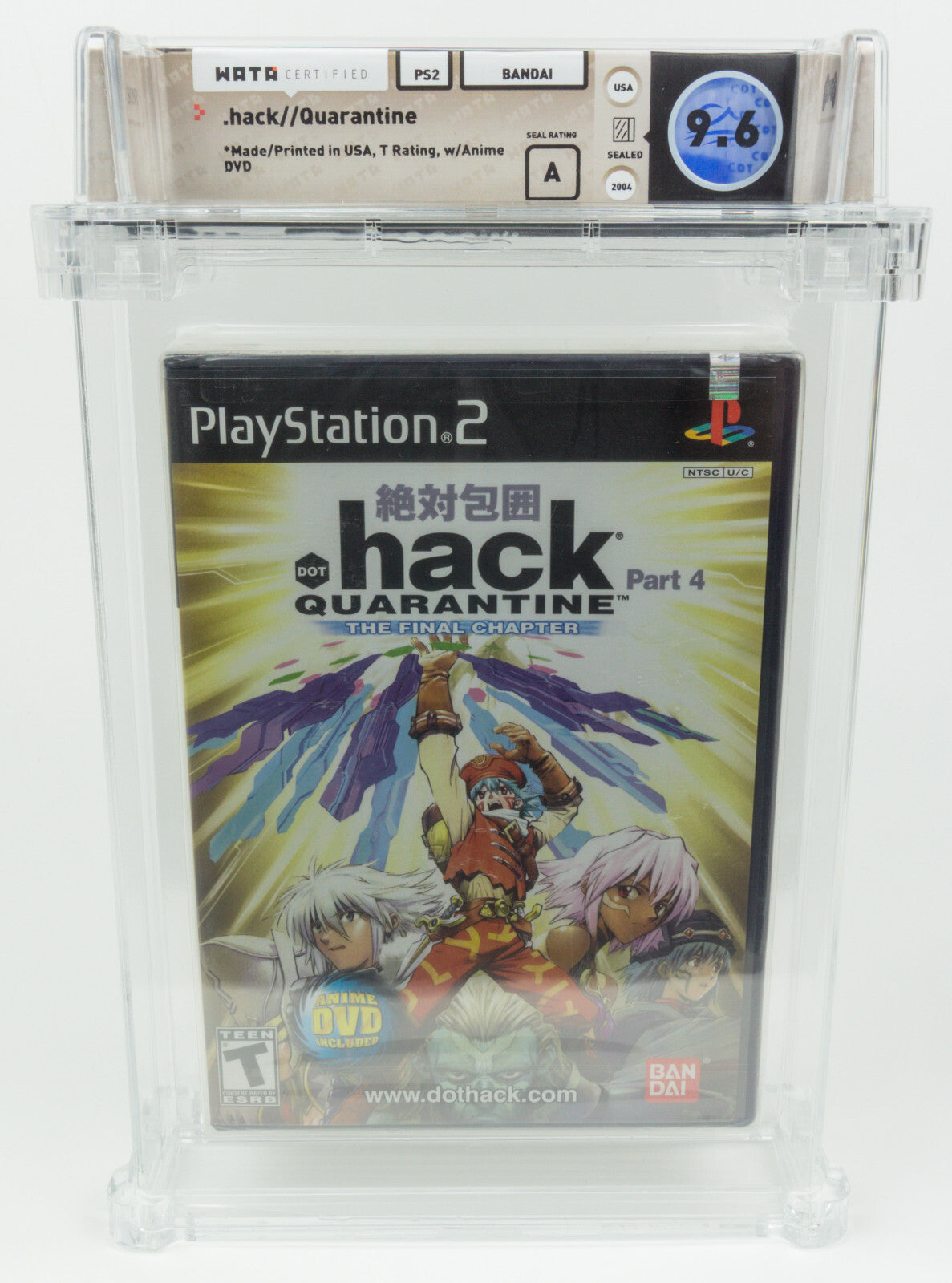 Playstation 2 *.hack   Quarantine Part 4* PS2 Sealed WATA 9.6 A no VGA