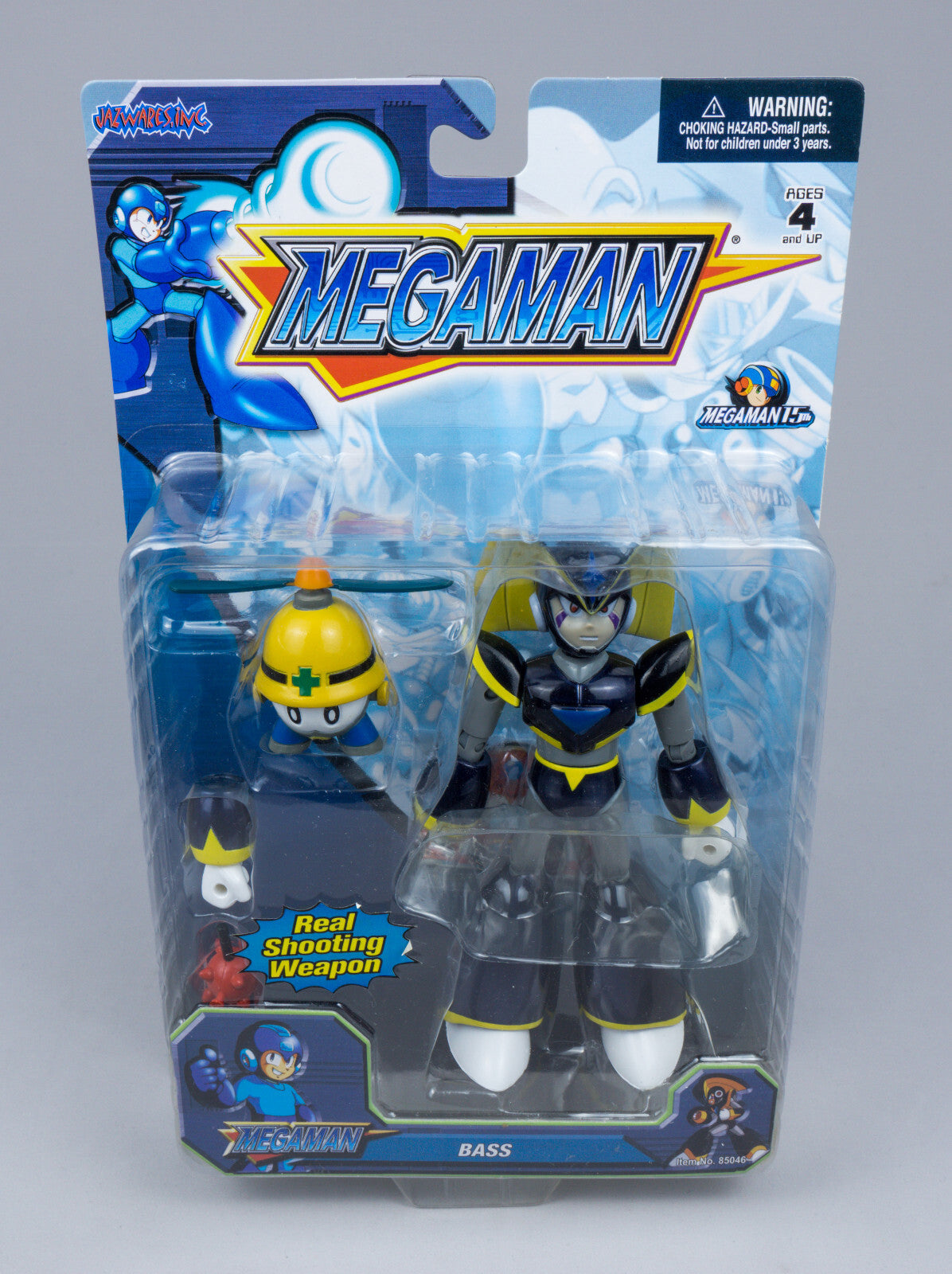 Capcom *Megaman 15th Bass* 2004 Jazwares Action Figur New / Neu