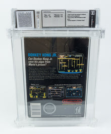 Nintendo NES *Donkey Kong Jr.* WATA 7.5 CIB Round SOQ Hangtab NTSC POP 1