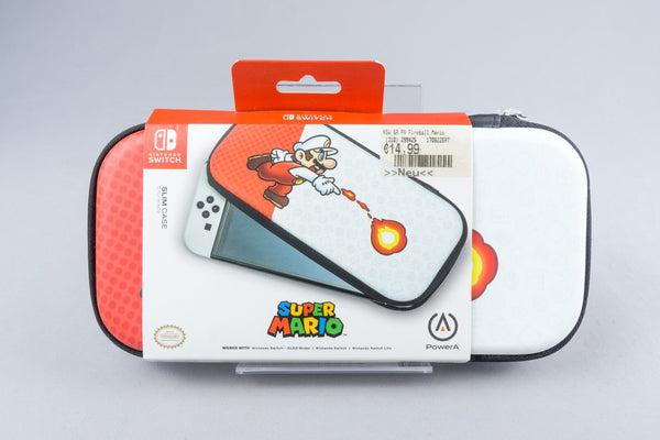 Nintendo Switch *PowerA Protection Slim Case Fireball Mario- Lite / OLED* Neu