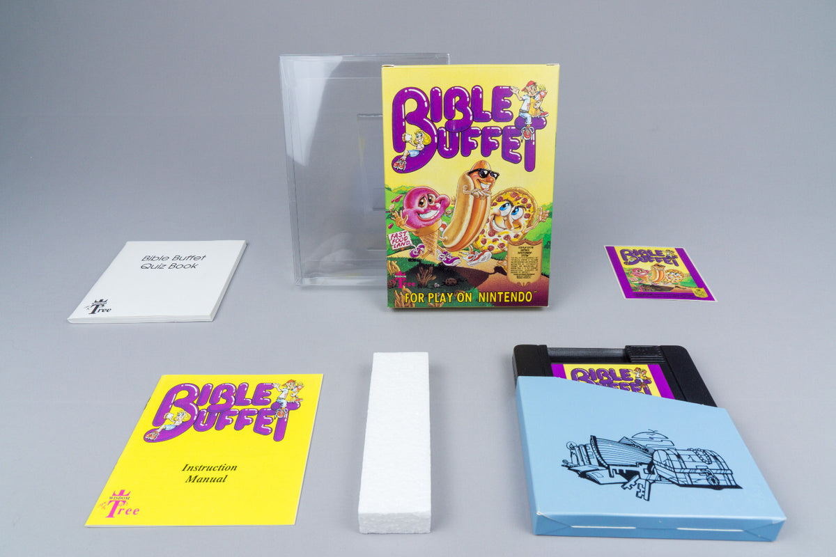 Nintendo NES *Bible Buffet* CIB OVP NTSC-U/C USA Wisdom Tree