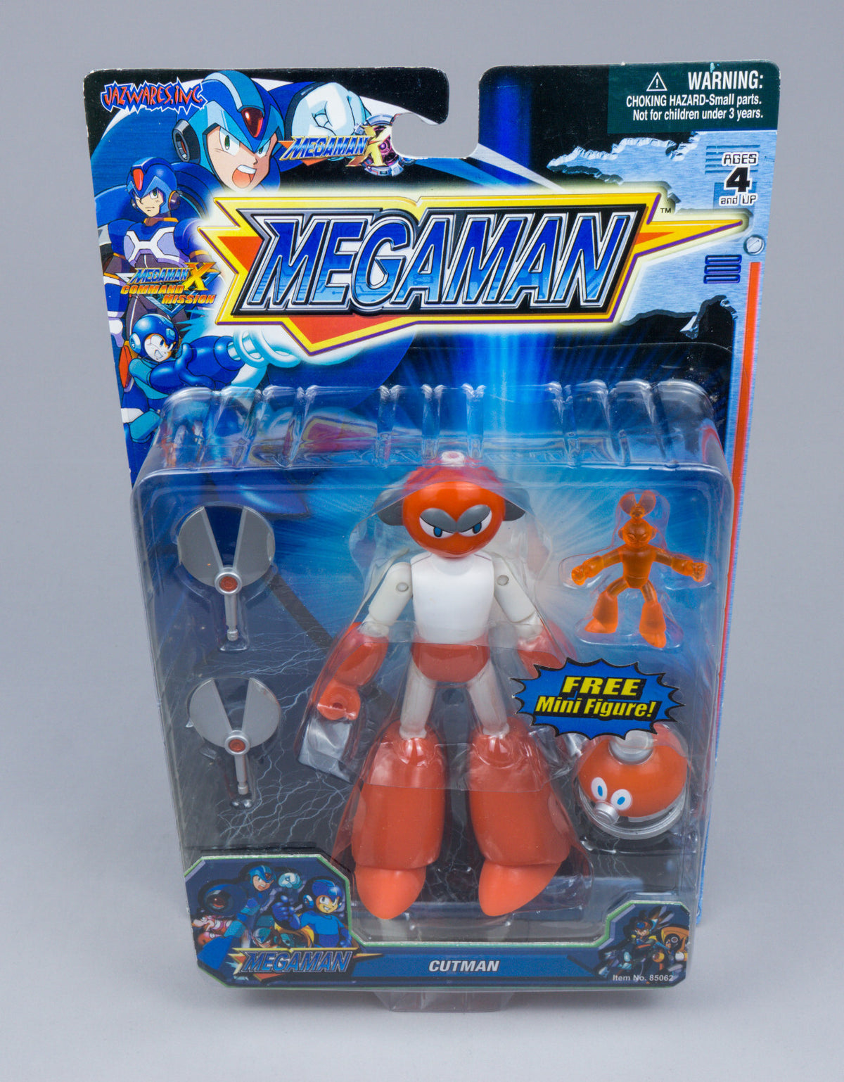 Capcom *Megaman X Command Mission Cutman* 2005 Jazwares Action Figur New / Neu