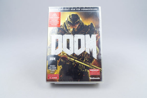 Playstation 4 *Doom Vorbesteller Box* Neu / New T-Shirt No Game!