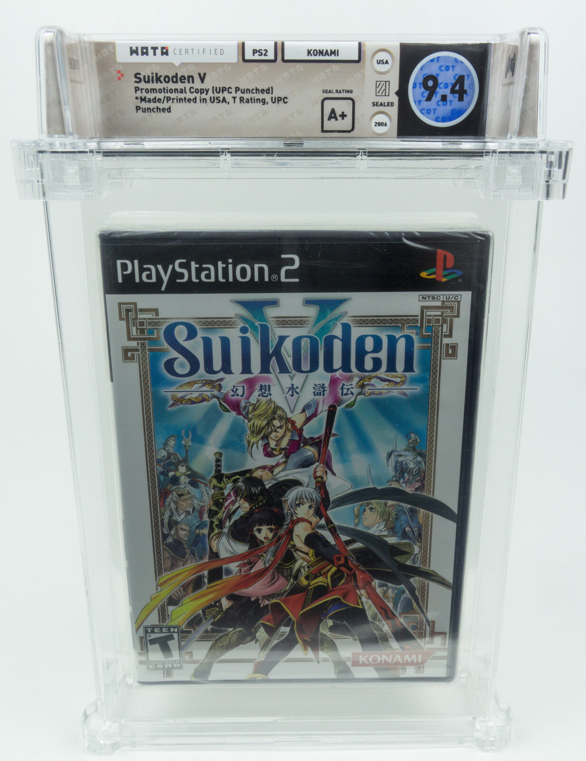 Playstation 2 *Suikoden V* PS2 WATA 9.4 A+ no VGA Promotional Copy