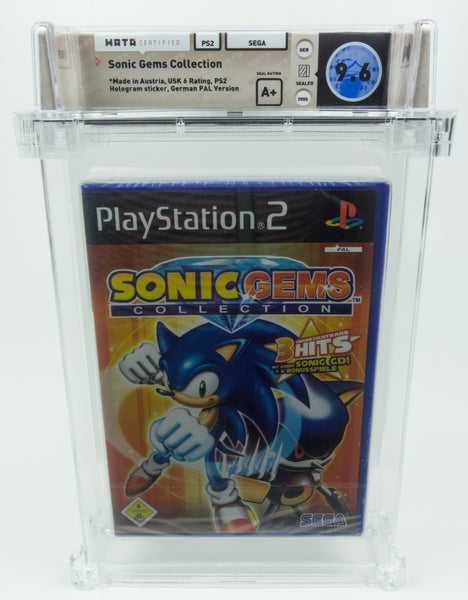 Playstation 2 *Sonic Gems Collection* PS2 Sealed WATA 9.6 A+ no VGA