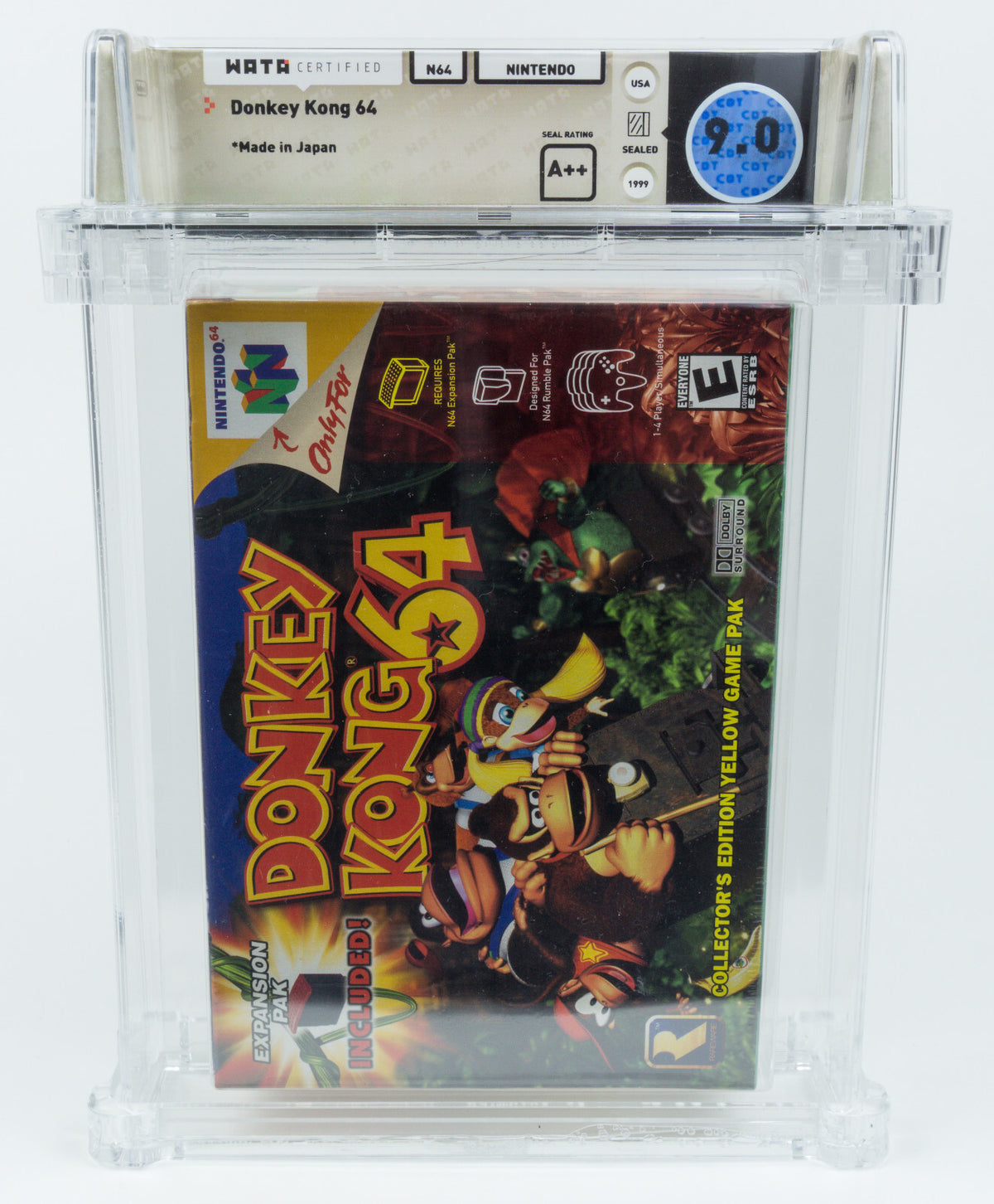 Nintendo 64 *Donkey Kong 64* N64 Sealed / Neu / New WATA 9.0 A++ no VGA