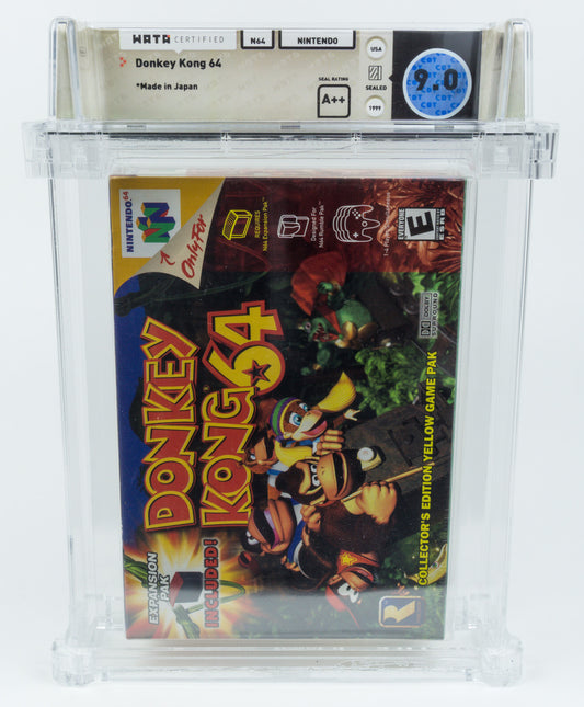 Nintendo 64 *Donkey Kong 64* N64 Sealed / Neu / New WATA 9.0 A++ no VGA