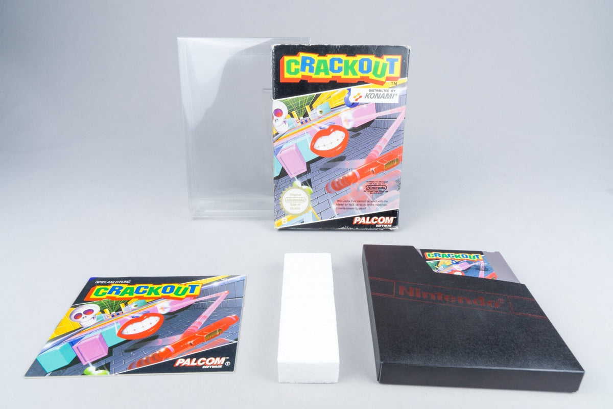 Nintendo NES *Crackout* OVP CIB PAL B 37-NOE +