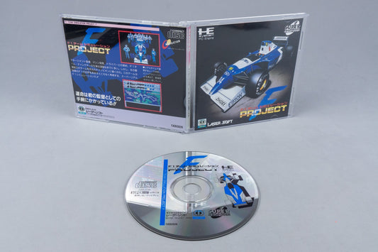 F1 Team Simulation: Project F PC Engine OVP CIB Super CD-ROM² NTSC-J