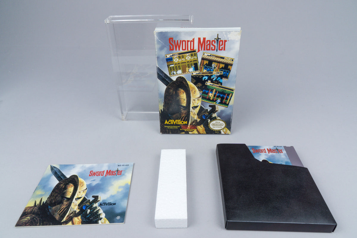 Nintendo NES *Sword Master* Acrylcase CIB OVP NTSC-U/C 8S-USA