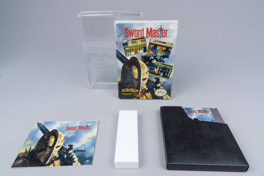 Nintendo NES *Sword Master* Acrylcase CIB OVP NTSC-U/C 8S-USA