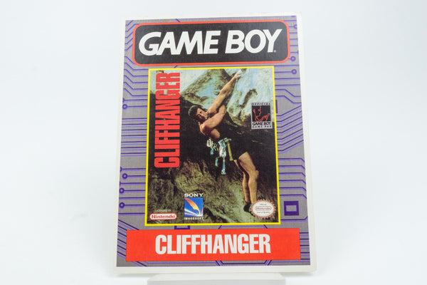 Nintendo Game Boy *Cliffhanger* USA Vidpro Werbe-Displaykarte