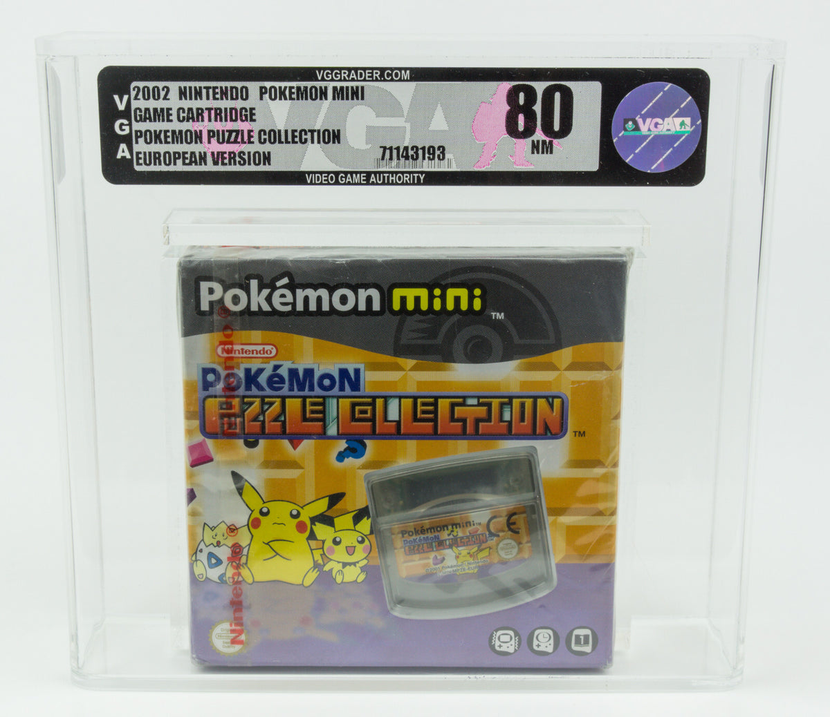 Pokemon Mini *Pokemon Puzzle Collection* Sealed / VGA 80 NM