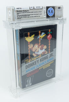 Nintendo NES *Donkey Kong Jr.* WATA 7.5 CIB Round SOQ Hangtab NTSC POP 1