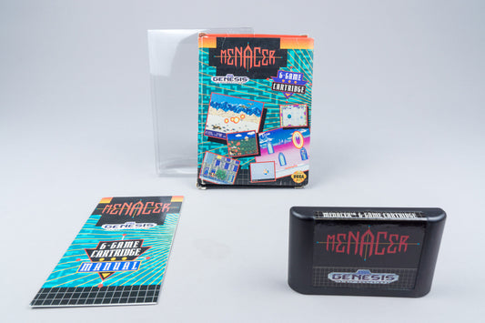 Sega Genesis *Menacer 6-Game Cartridge* OVP mit Anleitung NTSC-U/C #2