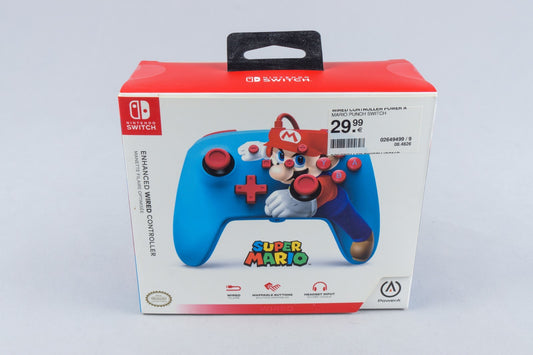 Nintendo Switch *PowerA Enhanced Wired Controller - Mario Punch* Neu #1