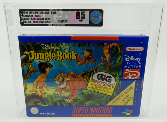 Super Nintendo *Disney's The Jungle Book* SNES VGA 85 Near Mint+ PAL