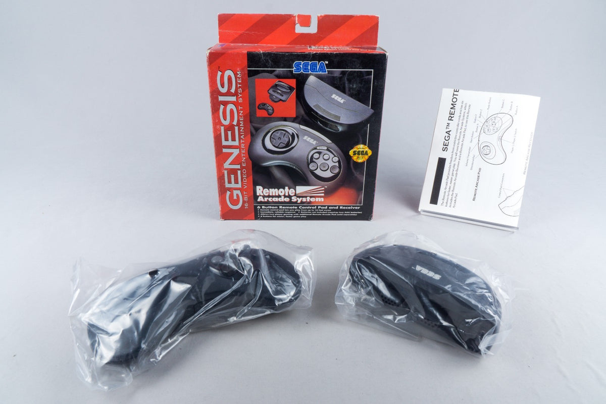 Sega Genesis *6 Button Remote Arcade System Wireless Controller Pad* OVP Mega Dr