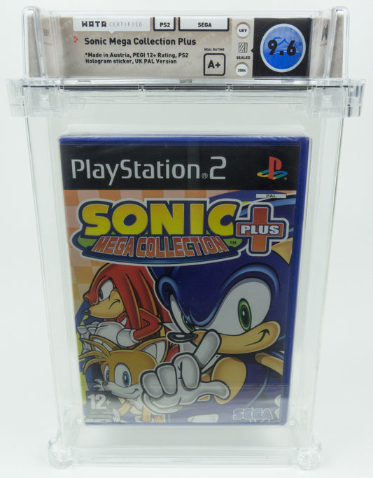 Playstation 2 *Sonic Mega Collection Plus* PS2 Sealed WATA 9.6 A+ no VGA