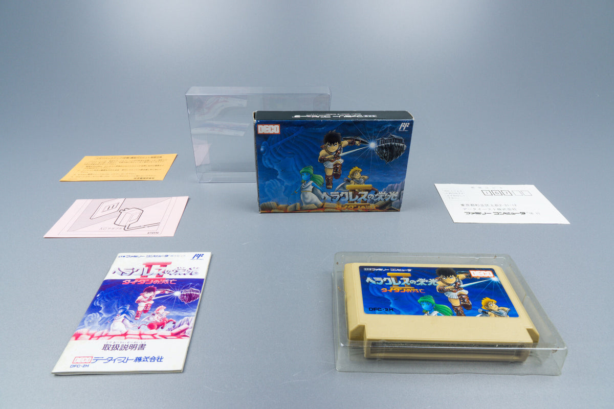 Famicom *Heracles no Eikou II: Titan no Metsubou* FC OVP Anleitung Reg NTSC-J #3