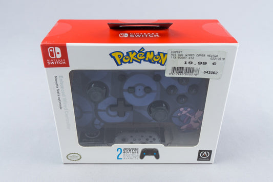 Nintendo Switch *PowerA Enhanced Wired Controller - Mewtwo* Neu Pokemon