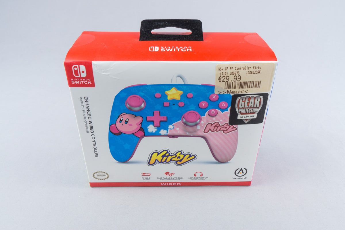 Nintendo Switch *PowerA Enhanced Wired Controller - Kirby Edition* Neu