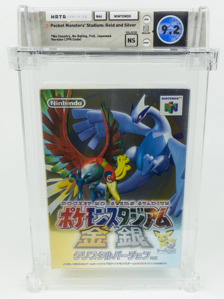 Nintendo 64 *Pocket Monsters' Stadium: Gold Silver* N64 WATA 9.2 NS Pokemon